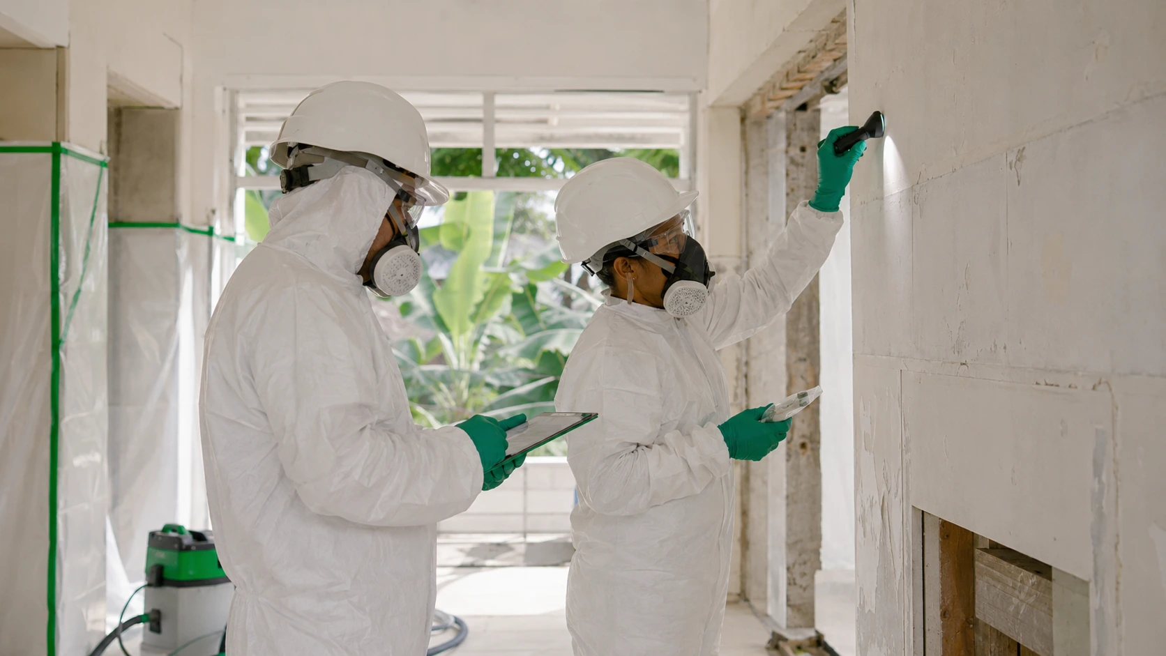 Habillage et vérification des équipements de protection individuelle